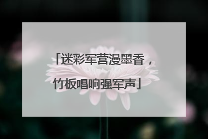 迷彩军营漫墨香，竹板唱响强军声