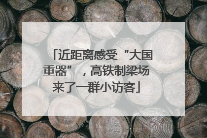 近距离感受“大国重器”，高铁制梁场来了一群小访客