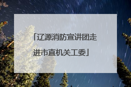 辽源消防宣讲团走进市直机关工委