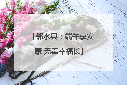 邻水县：端午享安康 无毒幸福长