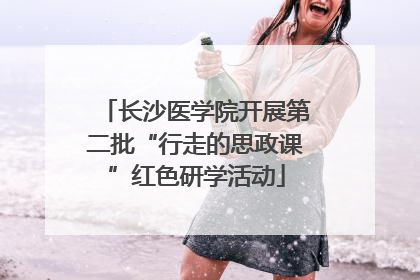 长沙医学院开展第二批“行走的思政课”红色研学活动