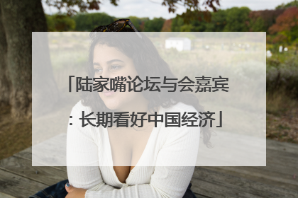 陆家嘴论坛与会嘉宾：长期看好中国经济