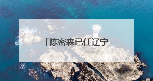 陈密森已任辽宁省公安厅副厅长