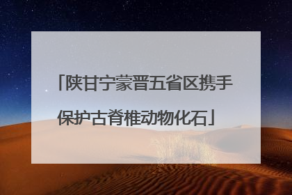 陕甘宁蒙晋五省区携手保护古脊椎动物化石