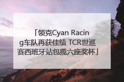 领克Cyan Racing车队再获佳绩 TCR世巡赛西班牙站包揽六座奖杯