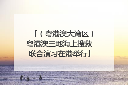 （粤港澳大湾区）粤港澳三地海上搜救联合演习在港举行