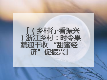 （乡村行·看振兴）浙江乡村：时令果蔬迎丰收 “甜蜜经济”促振兴
