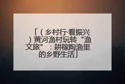（乡村行·看振兴）黄河渔村玩转“渔文旅”：耕稼陶渔里的乡野生活