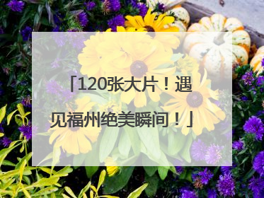 120张大片！遇见福州绝美瞬间！