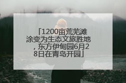 1200亩荒芜滩涂变为生态文旅胜地，东方伊甸园6月28日在青岛开园