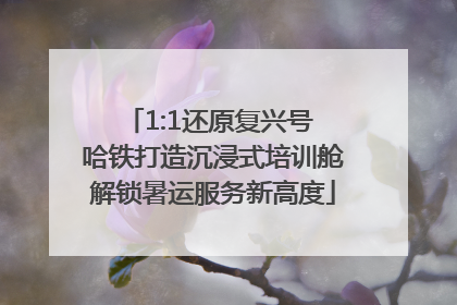 1:1还原复兴号 哈铁打造沉浸式培训舱解锁暑运服务新高度