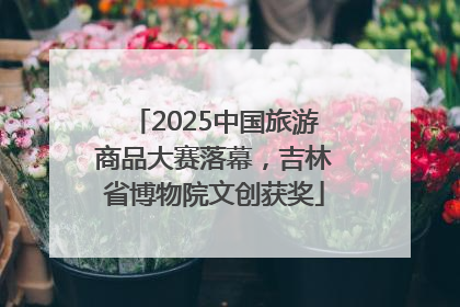 2025中国旅游商品大赛落幕，吉林省博物院文创获奖