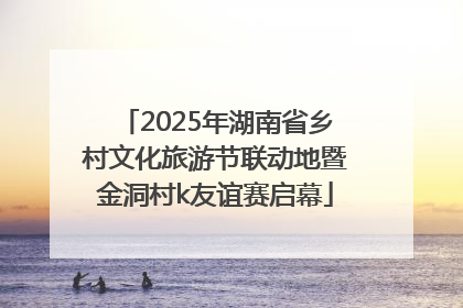 2025年湖南省乡村文化旅游节联动地暨金洞村k友谊赛启幕