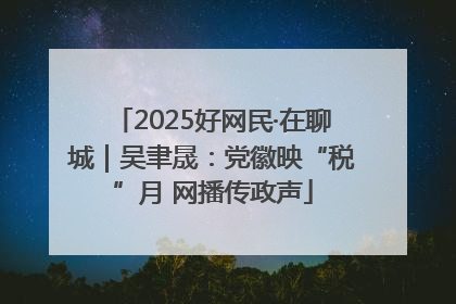 2025好网民·在聊城｜吴聿晟：党徽映“税”月 网播传政声
