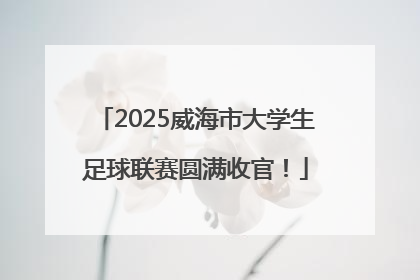 2025威海市大学生足球联赛圆满收官！