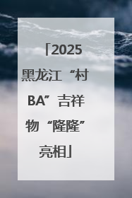 2025黑龙江“村BA”吉祥物“隆隆”亮相