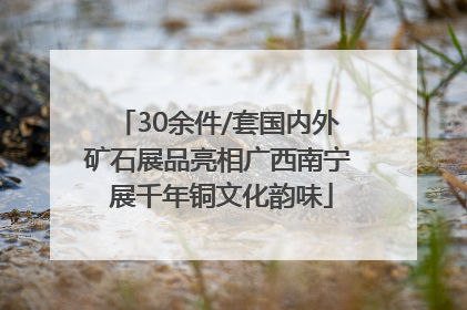 30余件/套国内外矿石展品亮相广西南宁 展千年铜文化韵味