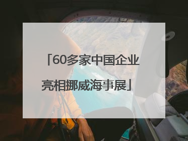 60多家中国企业亮相挪威海事展