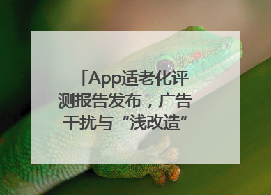 App适老化评测报告发布，广告干扰与“浅改造”问题仍明显